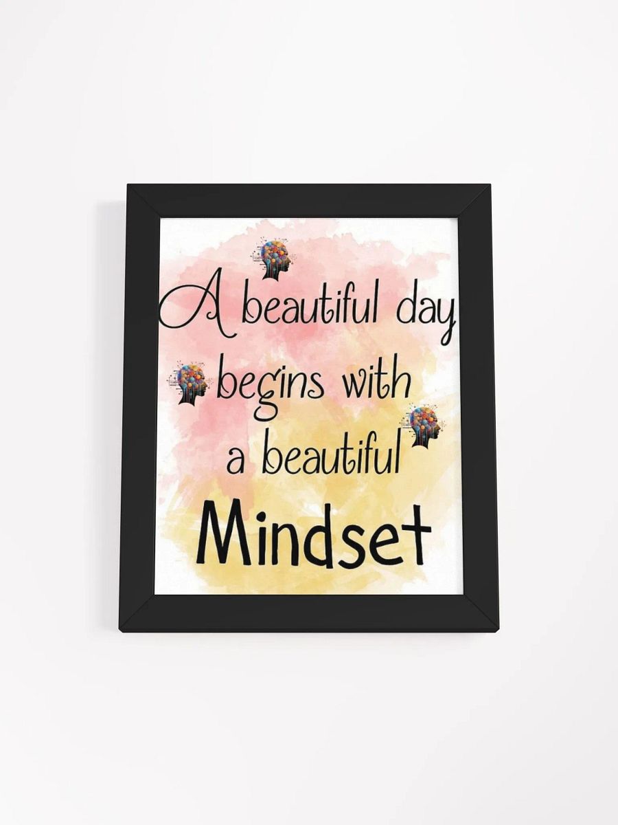 Beautiful Minset Framed poster (pink/yellow)) product image (1)