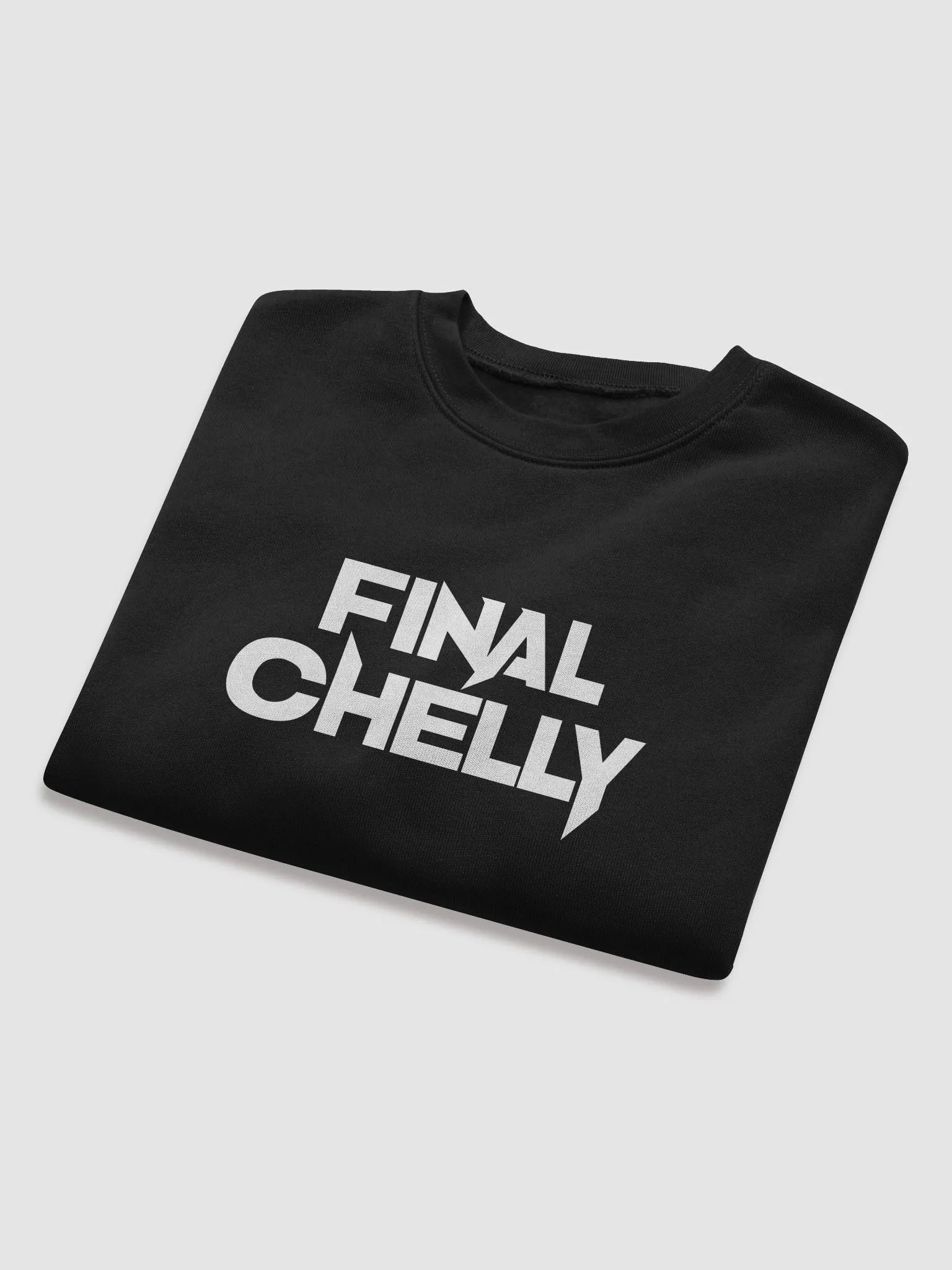Final Chelly Logo Womens Fleece Crop Top Printed Sweatshirt product image (5)