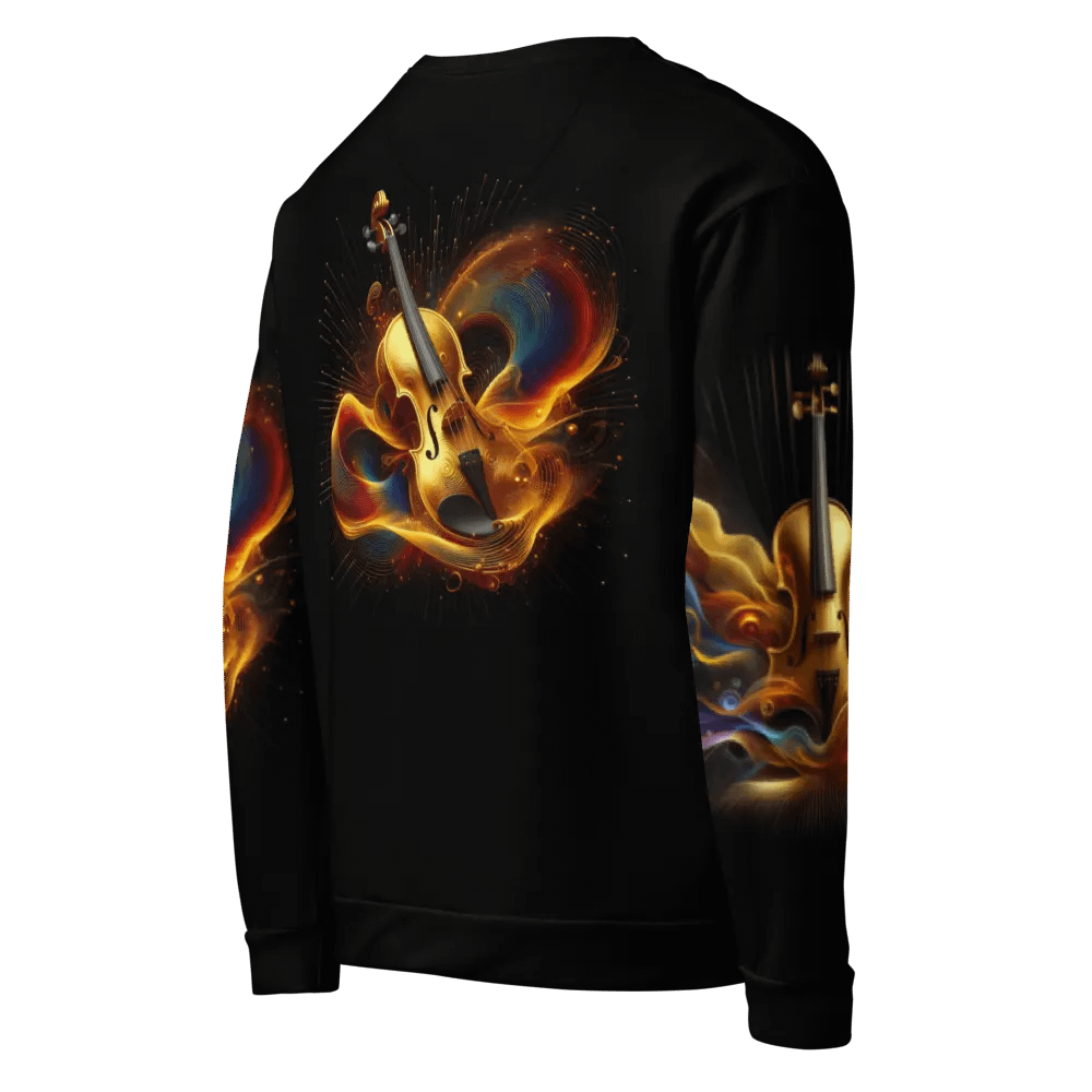 Golden Violin Musical Instrument - All-Over Unisex Sweatshirt #17 product image (5)