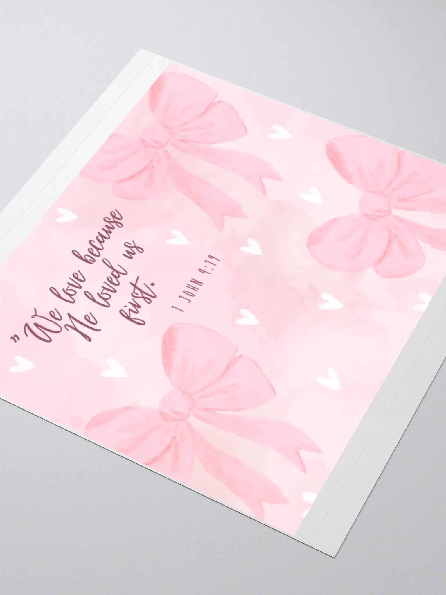 1 John 4:19 Kiss Cut Stickers product image (3)