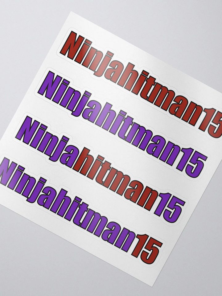 Too Many Ninjahitman15's stickers product image (2)