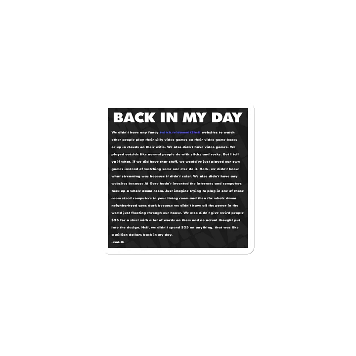 Back In My Day Magnet product image (1)