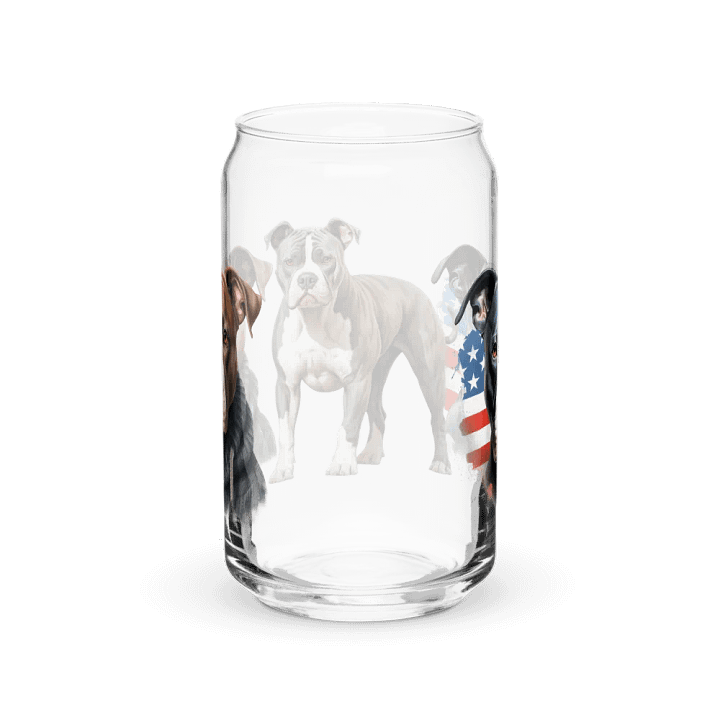 Patriotic Pups Can-Shaped Glass product image (2)