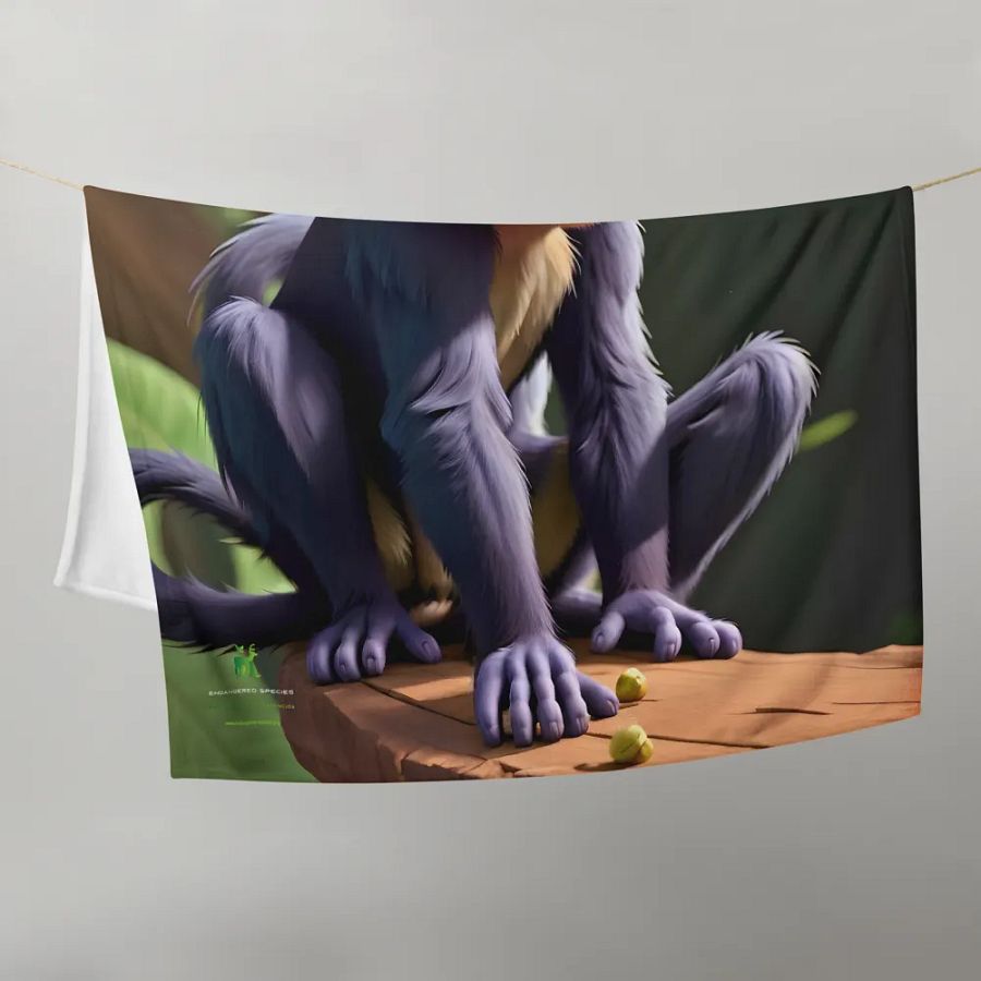 Endangered Species - Mexico - Spider Monkey Throw Blanket product image (10)
