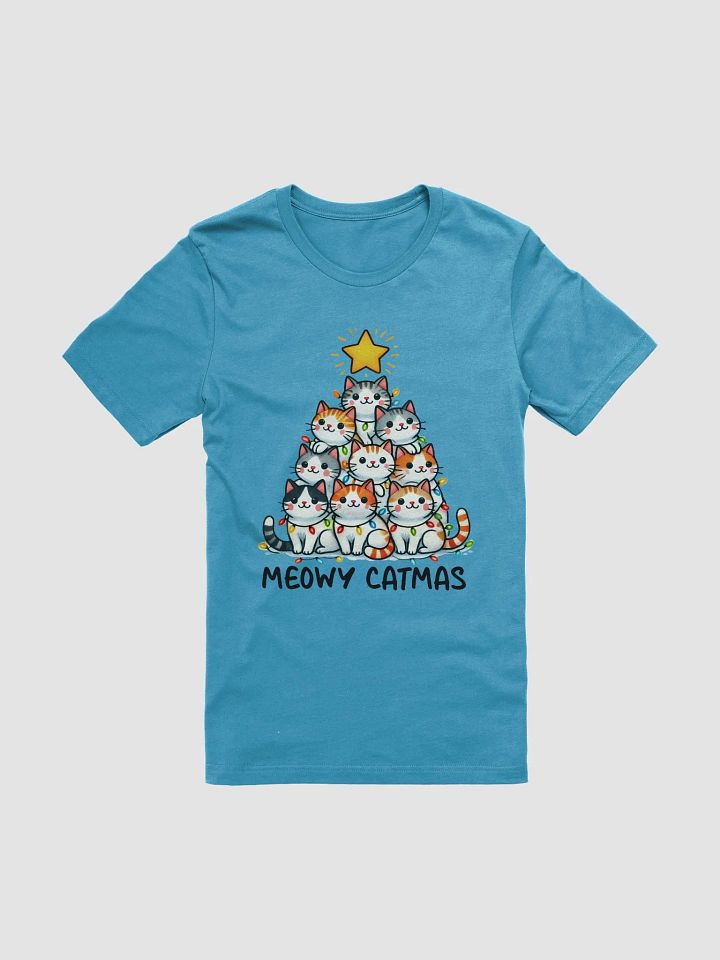 Meowy Catmas - Christmas Cat Tree T-Shirt product image (1)