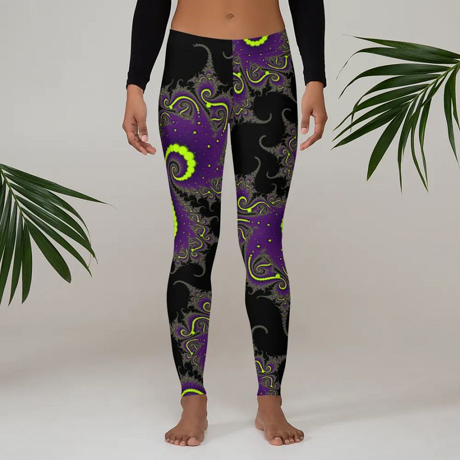 Fractal Leggings - Acid Nights product image (5)