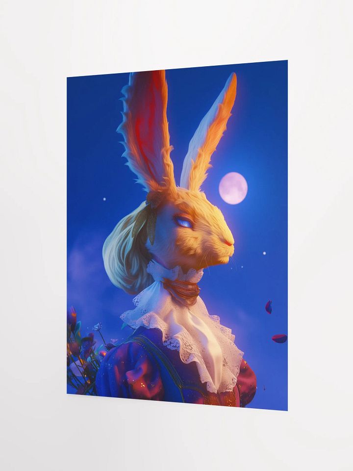 Moonlit Victorian Rabbit Poster product image (3)