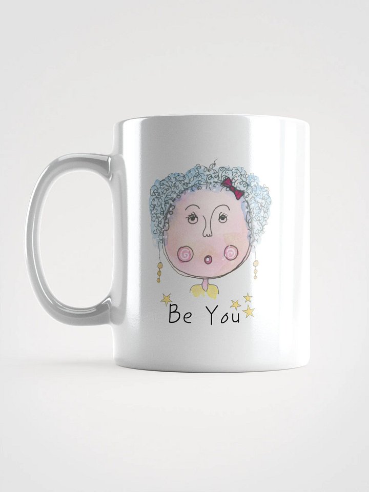 Whimsical Be You Character White Glossy Mug product image (1)