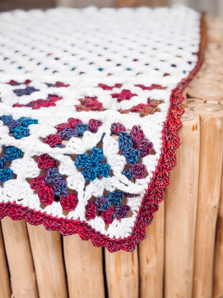 Windowpane Granny Stitch Crochet Blanket Pattern in 7 Sizes product image (9)