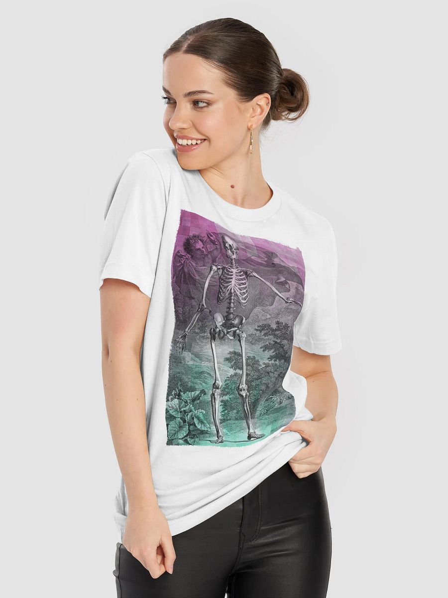 Skeleton Engraving Pixl Coloring T-Shirt product image (2)