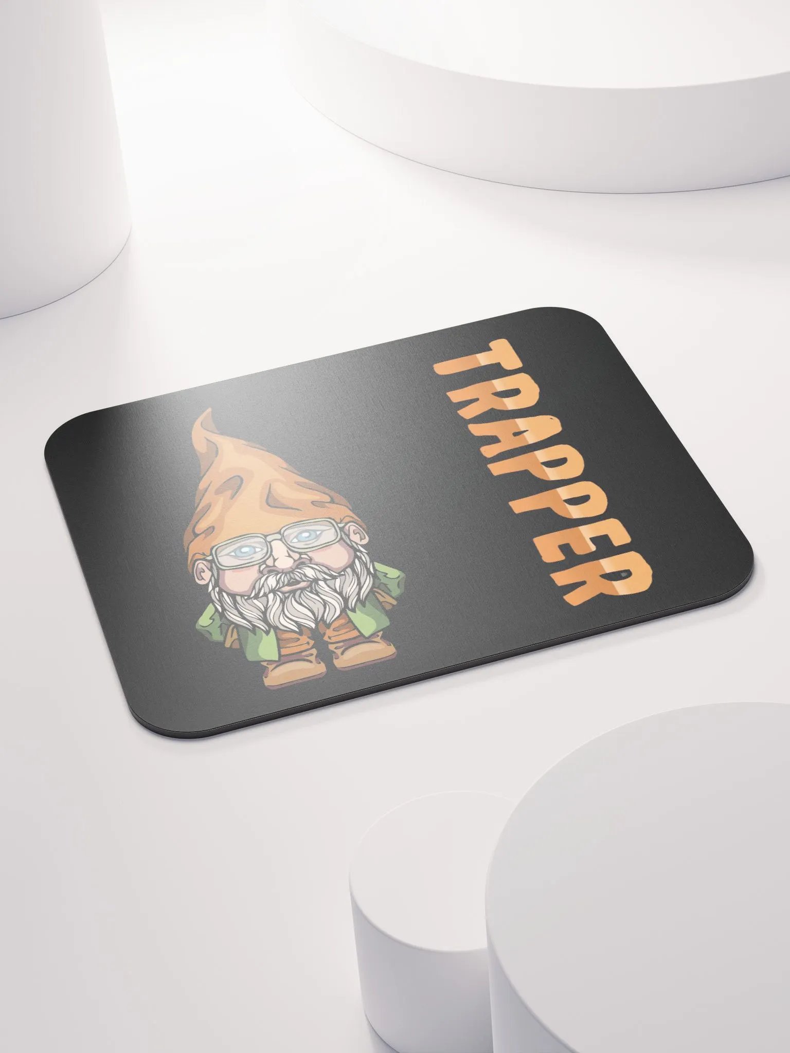 Trapper Logo Mouse Pad - Dark Background product image (4)
