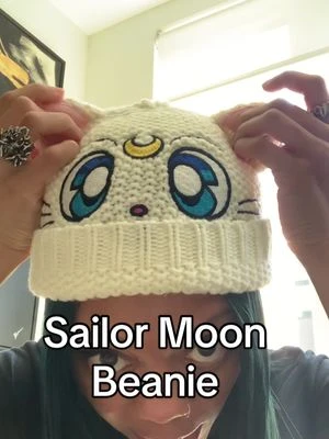 This is for the sailor moon fans. Look at this cute Artemis sailor moon beanie. #sailormoon #artemis #animefashion #animetiktok #fashion #ttsacl 