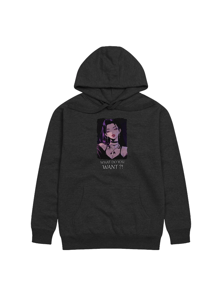 "What do you want ?!" Front Unisex Printed Hoodie product image (1)