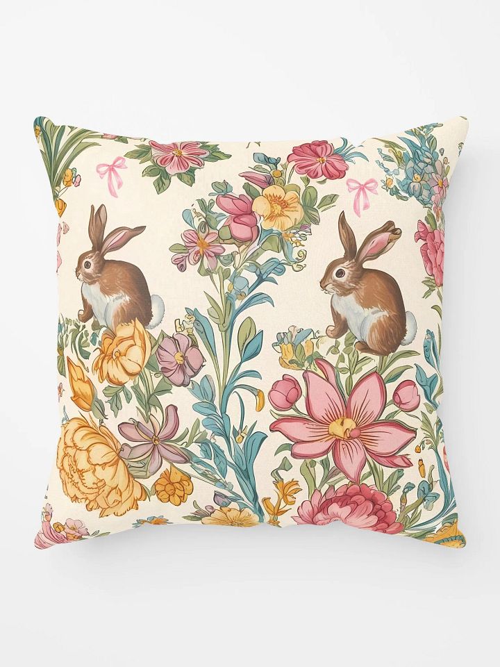 Floral Easter Bunny All-Over Print Pillow product image (2)