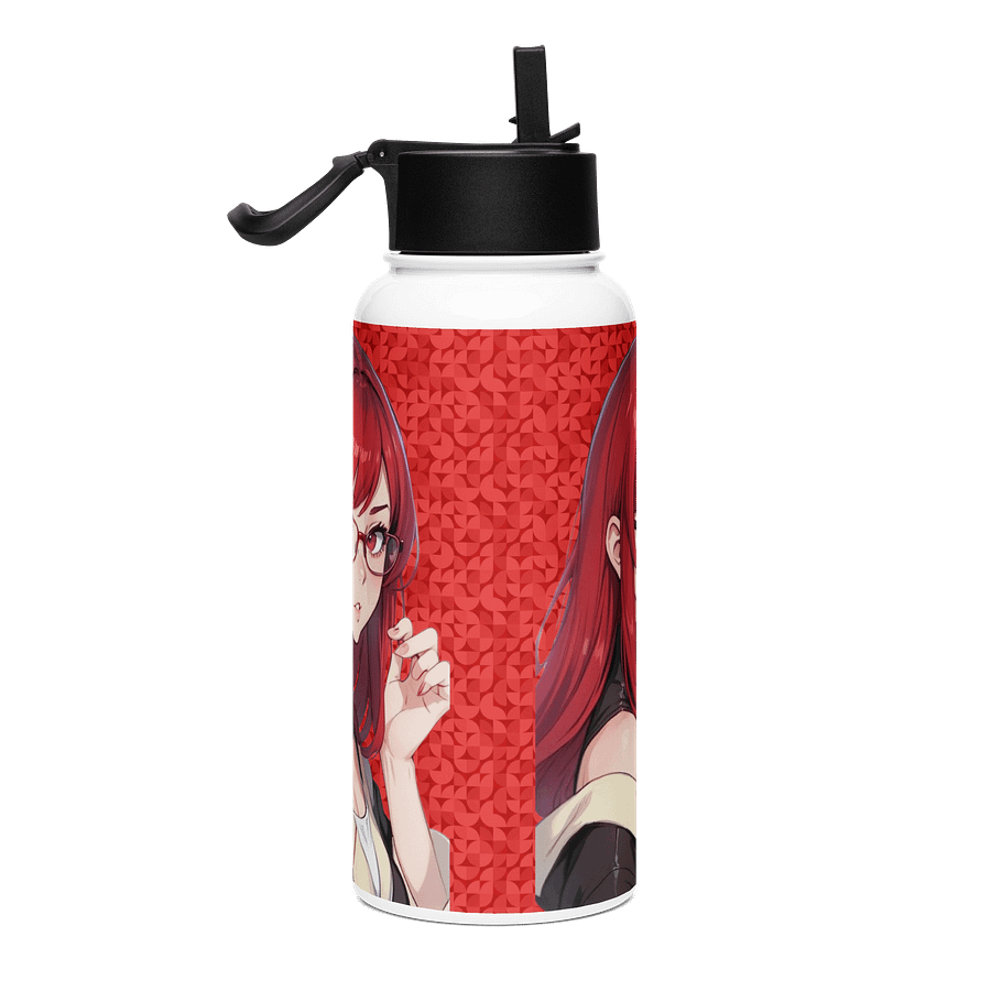 (Red WAIFU) K Stainless Steel Water Bottle with a Straw Lid product image (4)