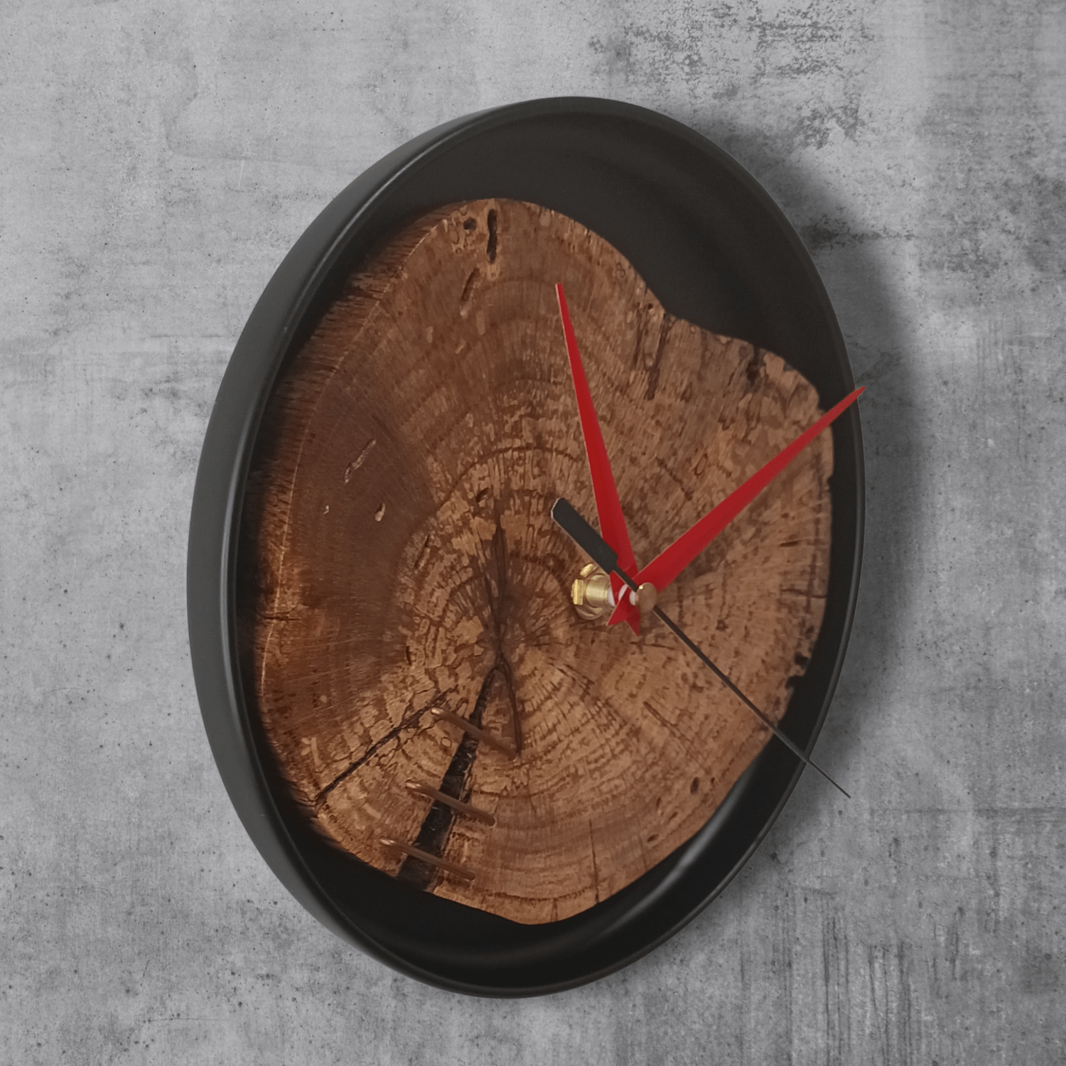 Metal & Oak Wall Clock product image (3)