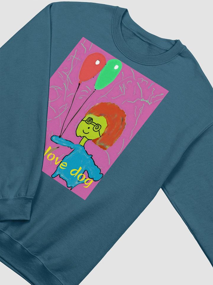 Gildan Classic Crewneck Sweatshirt: I love dog product image (21)