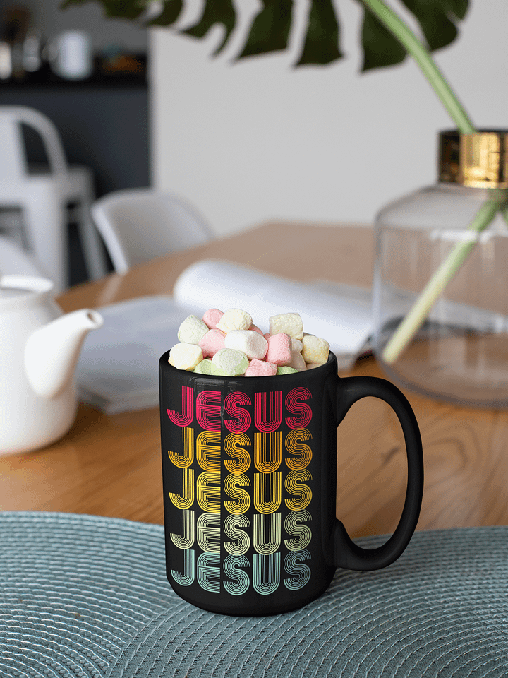 Retro Reverence: Visible Spectrum of Jesus Coffee Mug product image (1)