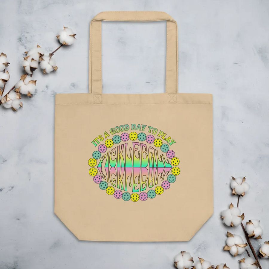 It's A Good Day To Play Pickleball Eco Tote product image (3)