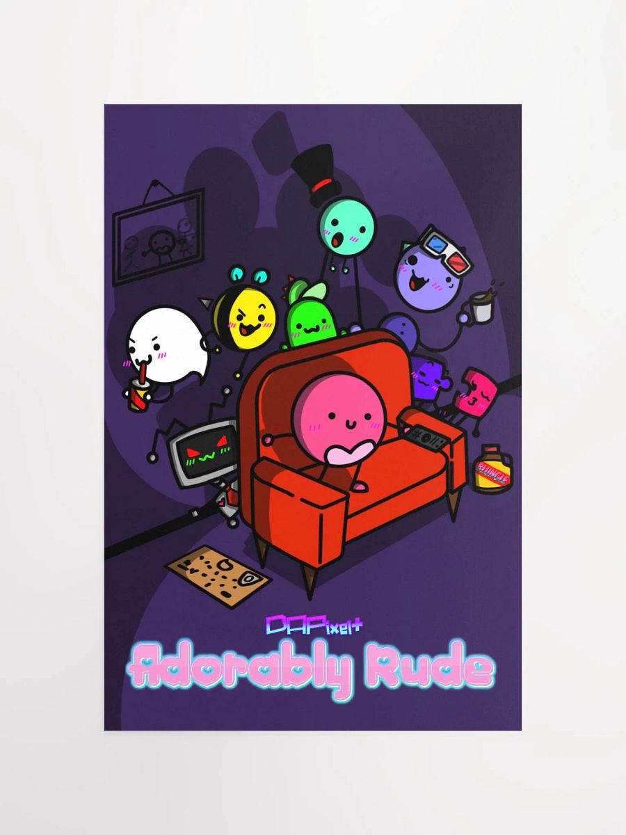 DAPixelhero - Adorably Rude Poster product image (5)