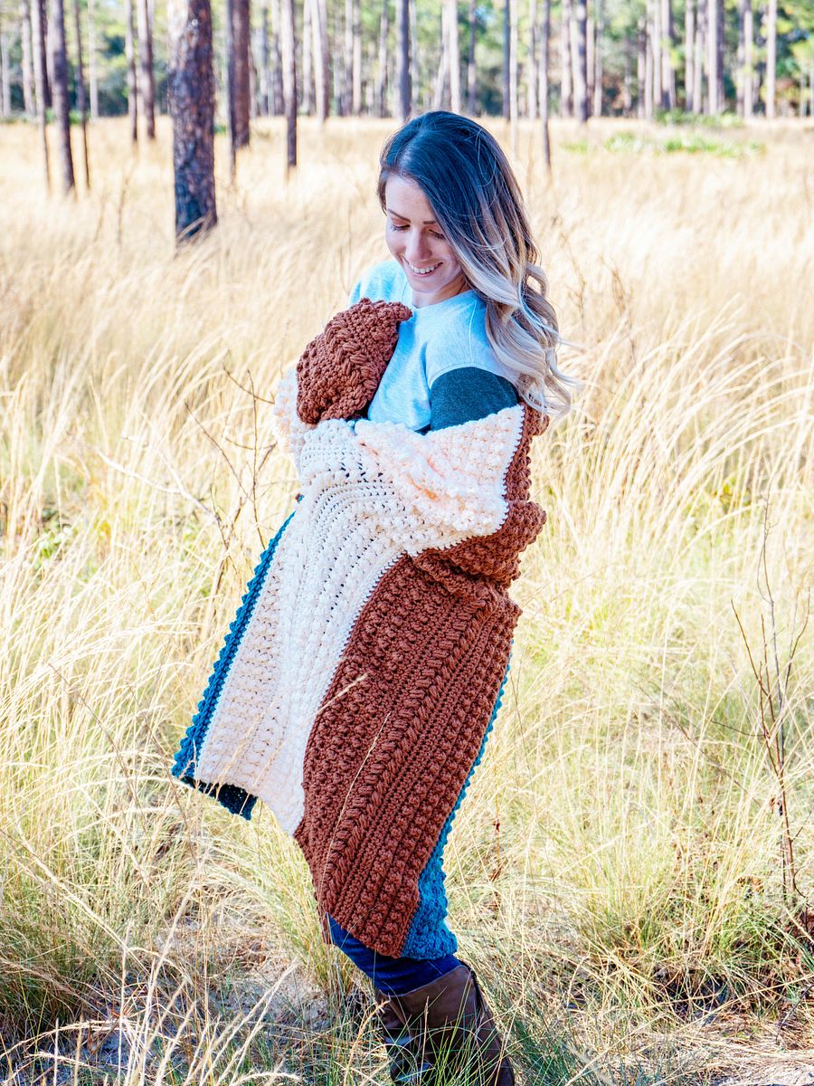 Sanibel Textured Crochet Blanket Pattern product image (3)