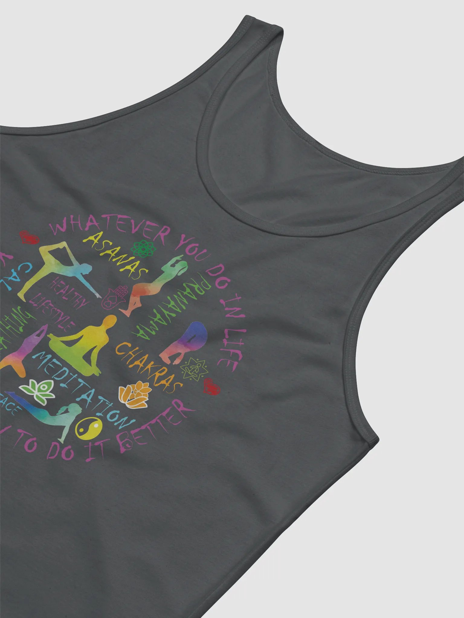Yoga Meditation Trainer Chakra Asanas Yogi Class Tanktop product image (7)
