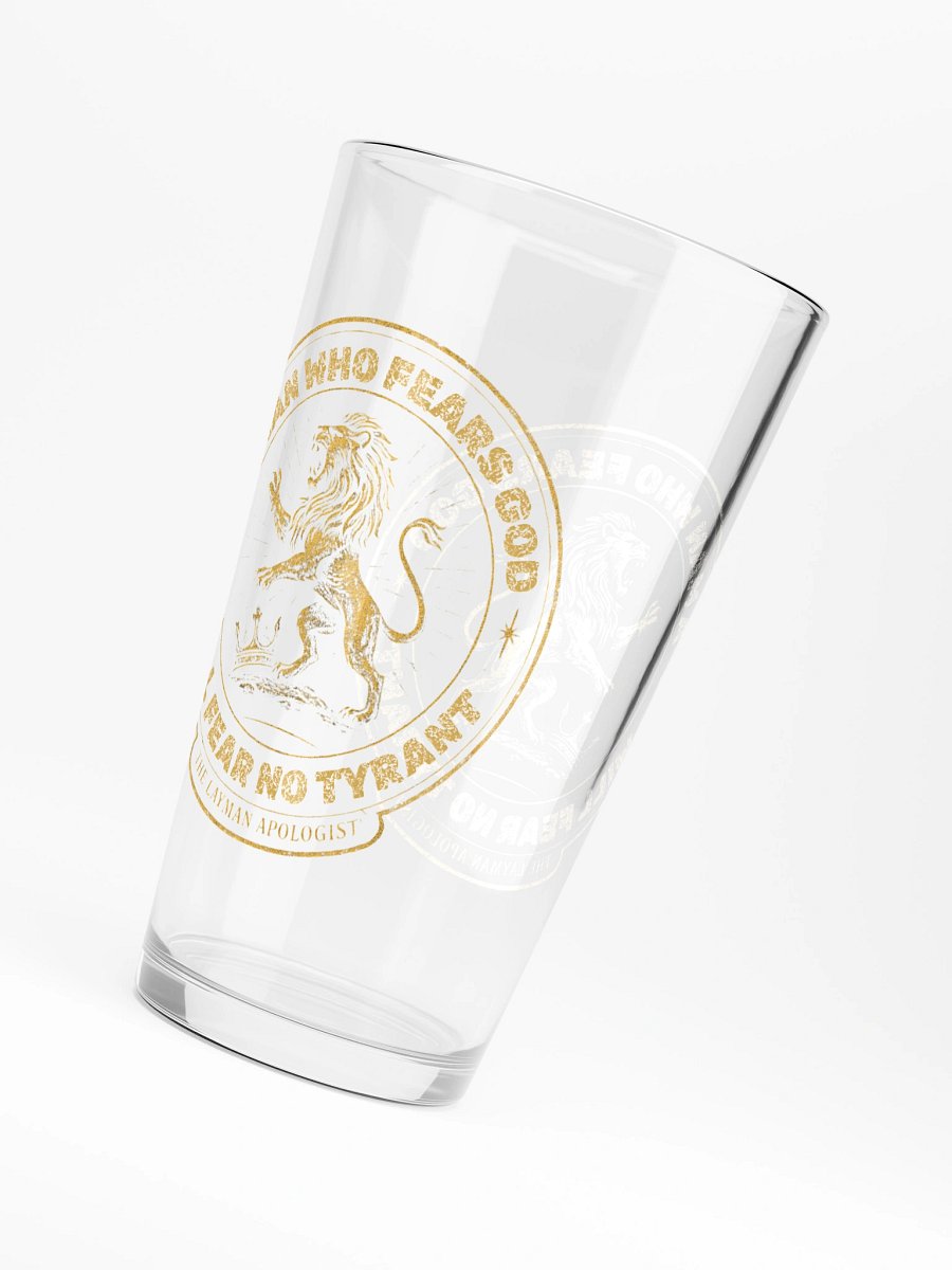 Fear No Tyrant pint glass product image (6)