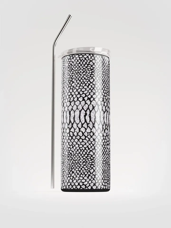 Embrace Exotic Elegance with our Snake Skin Stainless Steel Tumbler | Eco-Friendly 20 oz Tumbler with Reusable Straw product image (1)