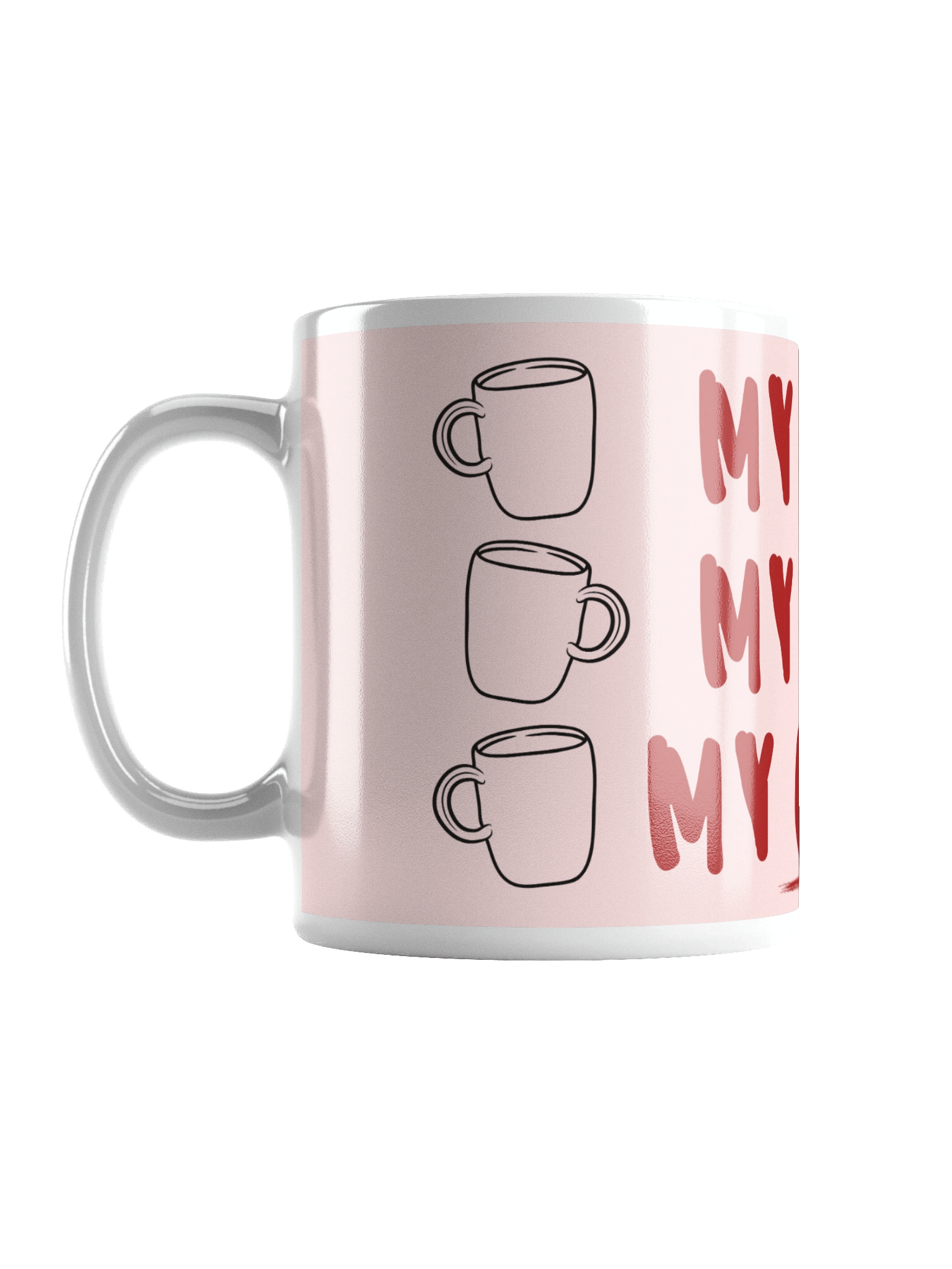 My House My Rules My Coffee White Glossy Mug product image (2)