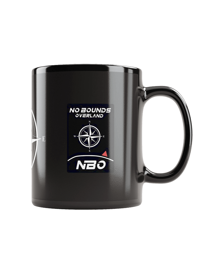 NBO Compass Logo Black Glossy Mug product image (1)