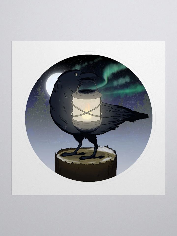 Lantern Crow AURORA Sticker product image (1)