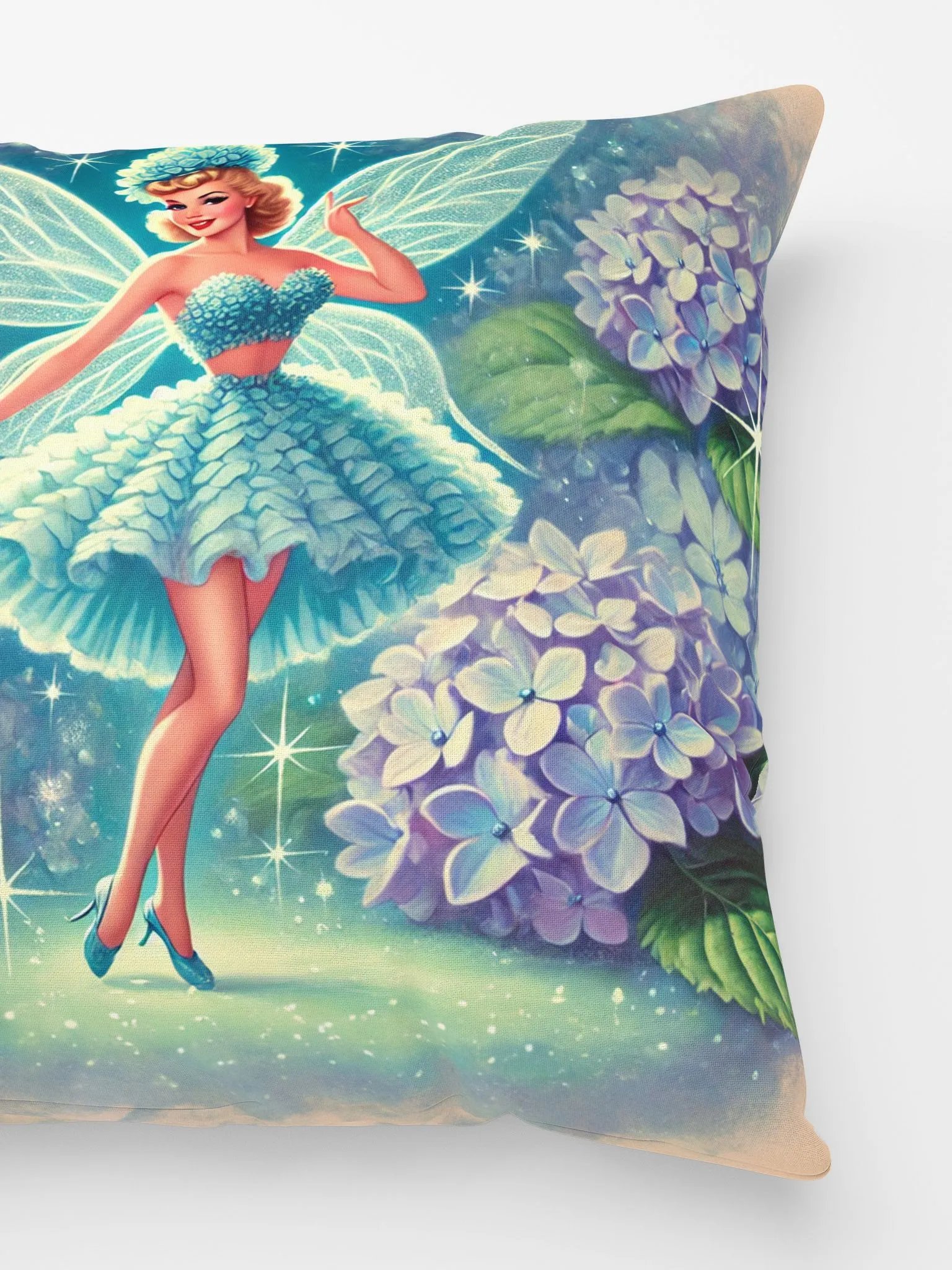Blue Hydrangea Fairy Pillow product image (3)