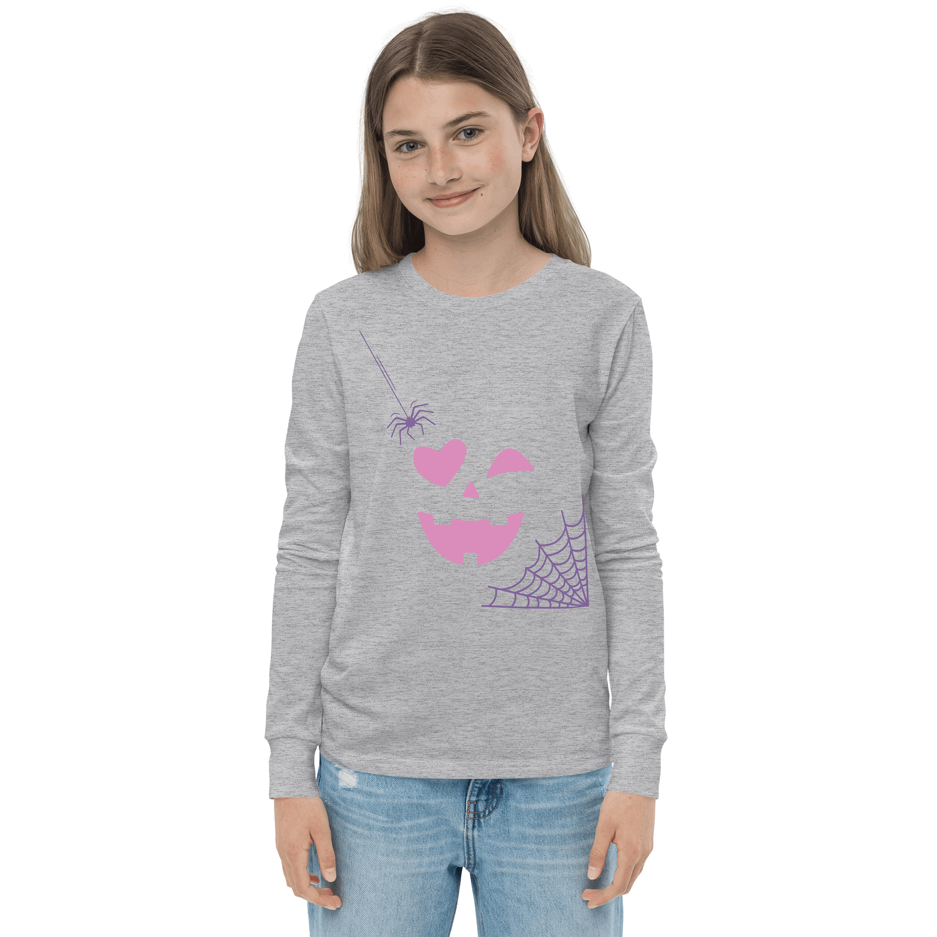 Heart-Eyed Pumpkin Long Sleeve Tee product image (3)