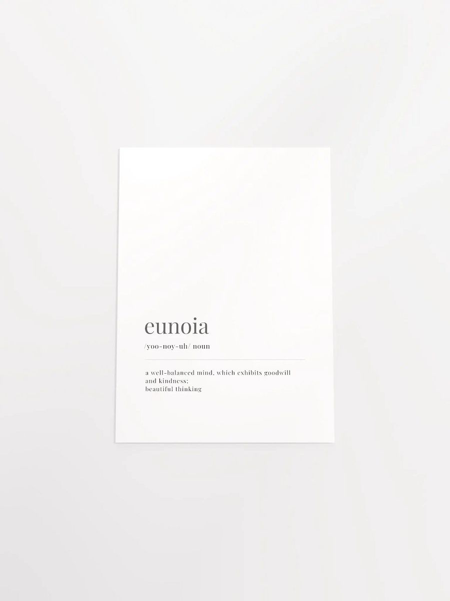 Eunoia Definition Poster Print product image (4)