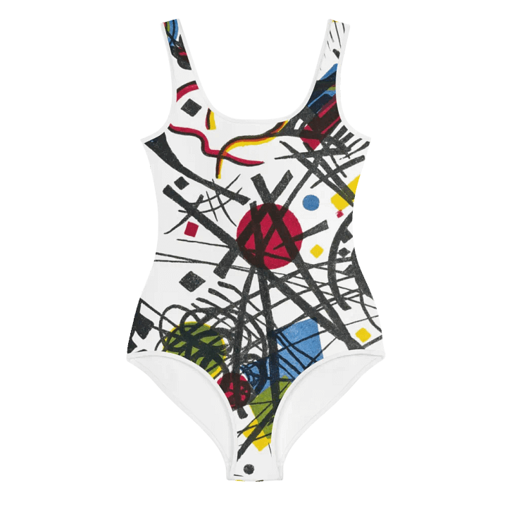 Abstract Lithographic Pattern Design Youth One Piece Swimsuit - V3 product image (1)