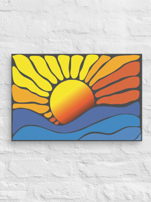 Abstract Sunrise Canvas 2:3 product image (1)