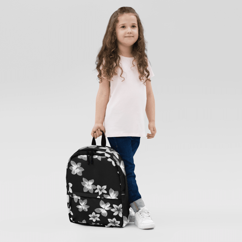 Volcanic Ash Translucent Caribbean Flower Print Backpack product image (2)