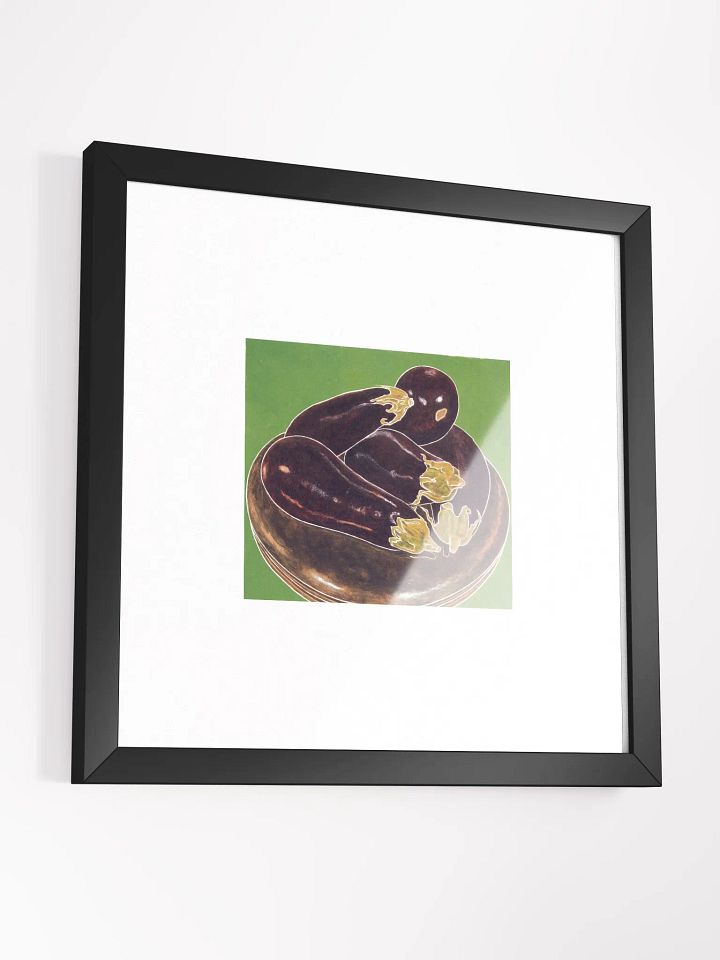 eggplant and piano stool Print Framed product image (2)