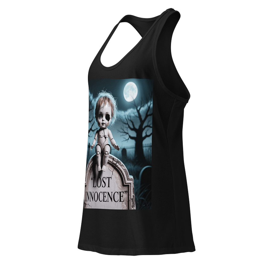 Midnight Veil Designs Women's Gothic Racerback Tank Top - Lost Innocence Black product image (3)