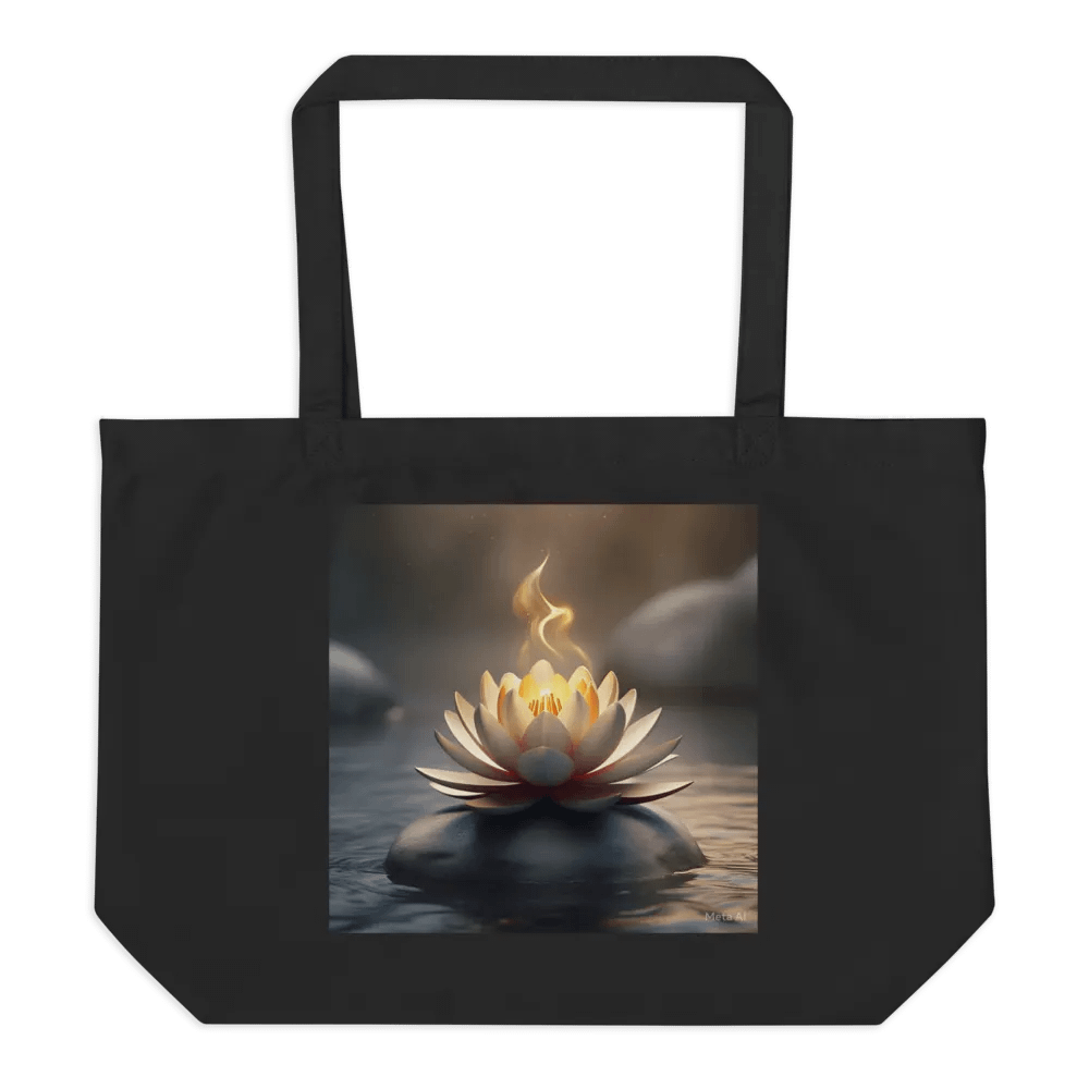 Ethereal Lotus Glow Organic Tote product image (2)