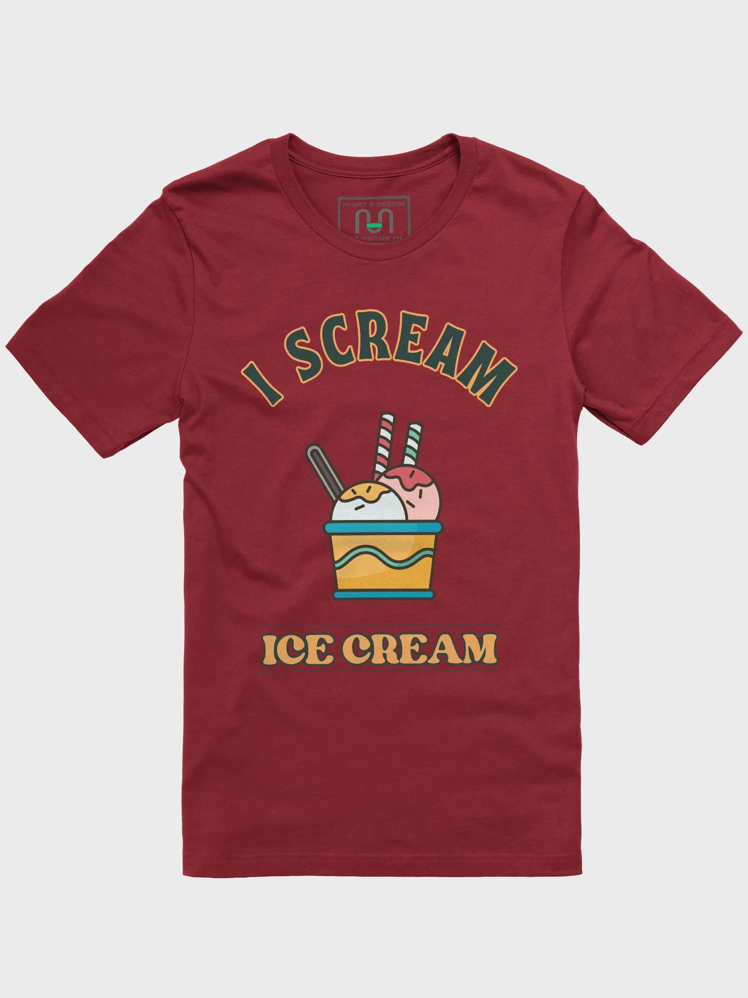 I Scream Ice Cream T-Shirt - Scoops in Cup product image (1)