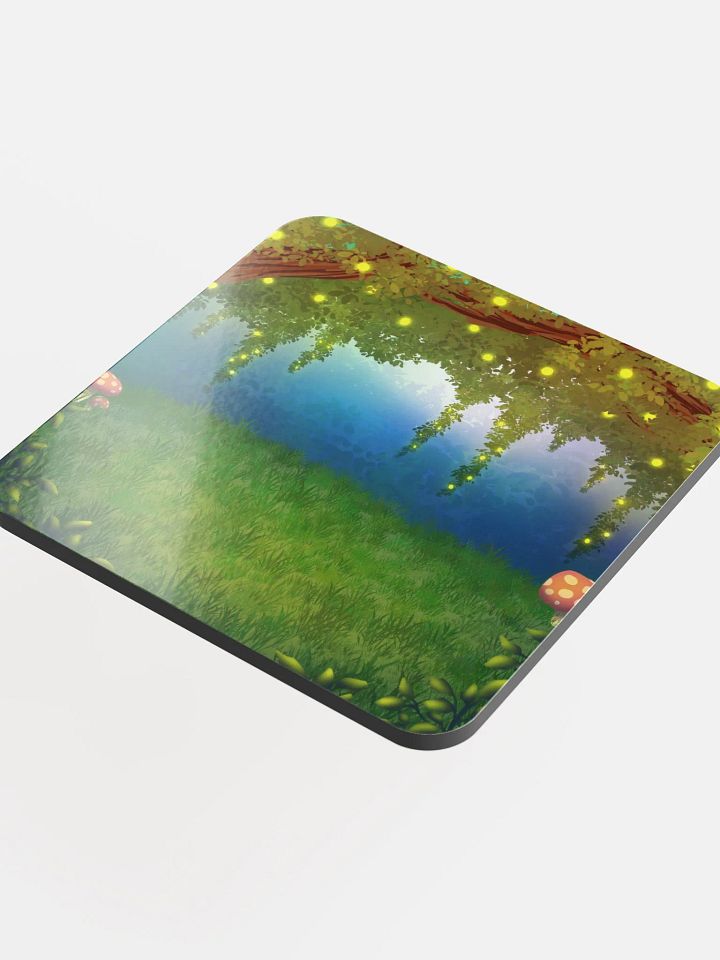 "Little Ivywood" Glossed Cork Coaster product image (2)