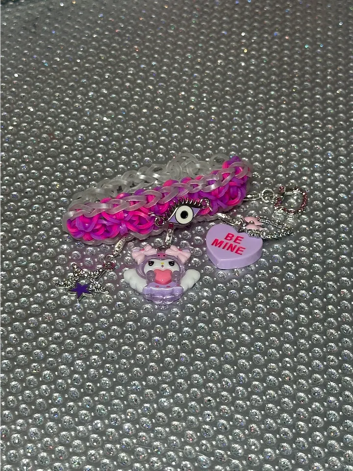 ‘Be Mine’ Angel Evil Eye Elastic Band Bracelet product image (2)