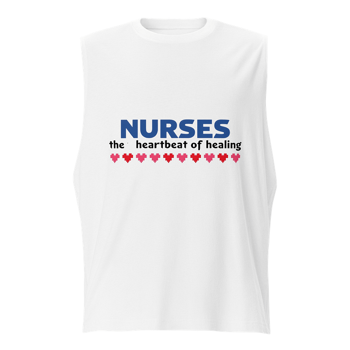 Heartbeat of Healing Nurses Muscle Tank product image (1)