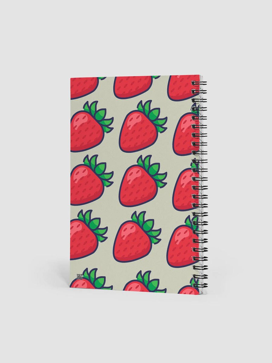 Strawberry Spiral Notebook Green product image (2)