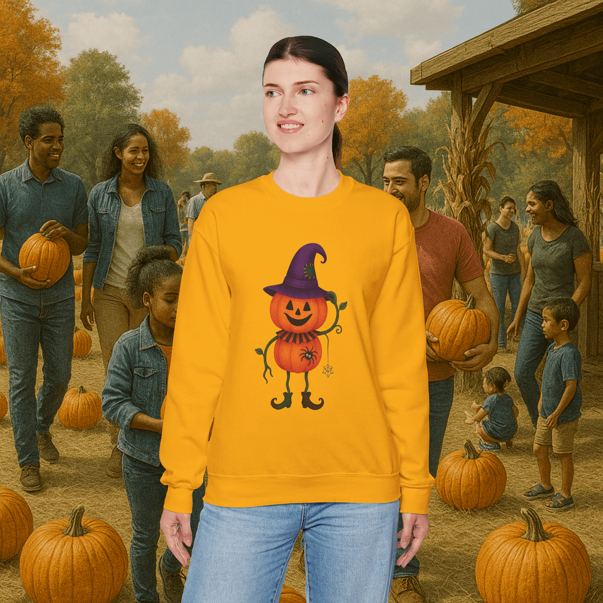 Mr. Pumpkin PNG | Cute Halloween Pumpkin Clipart | Fall Sublimation Design | Pumpkin Patch Digital Download product image (10)
