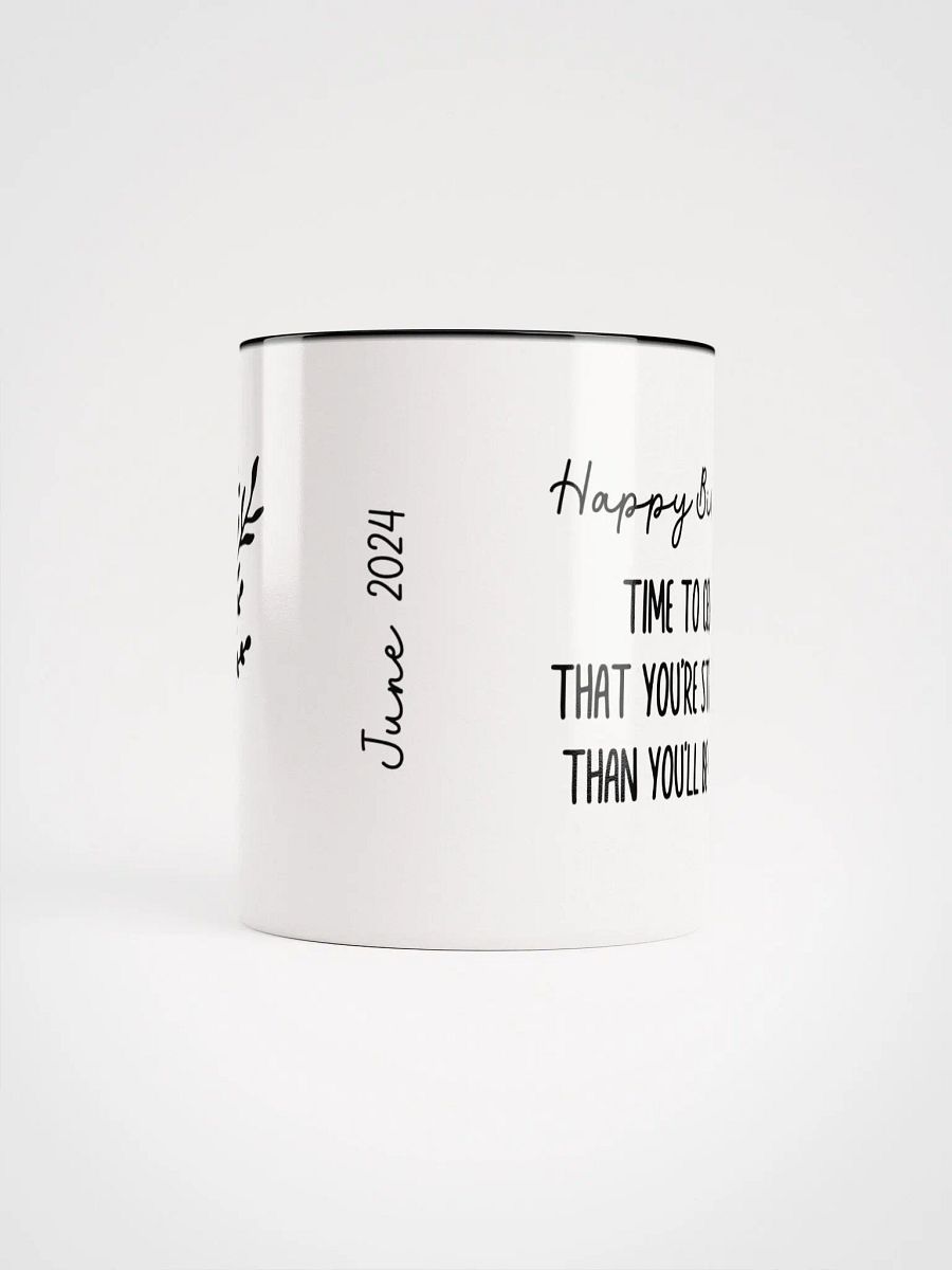 Two Tone Line Birth Flower Mug JUNE – Personalized Gift product image (7)