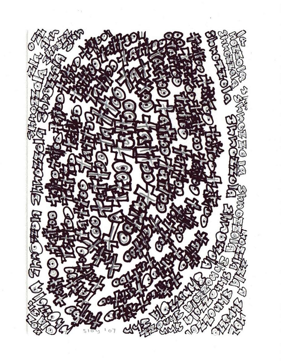 shnozolla tattoo panel card print product image (1)