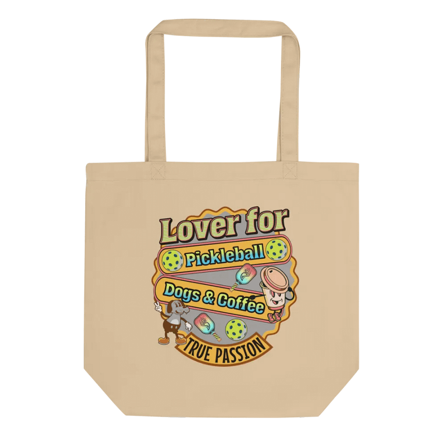 Lover For Pickleball Dogs And Coffee Eco Tote product image (1)