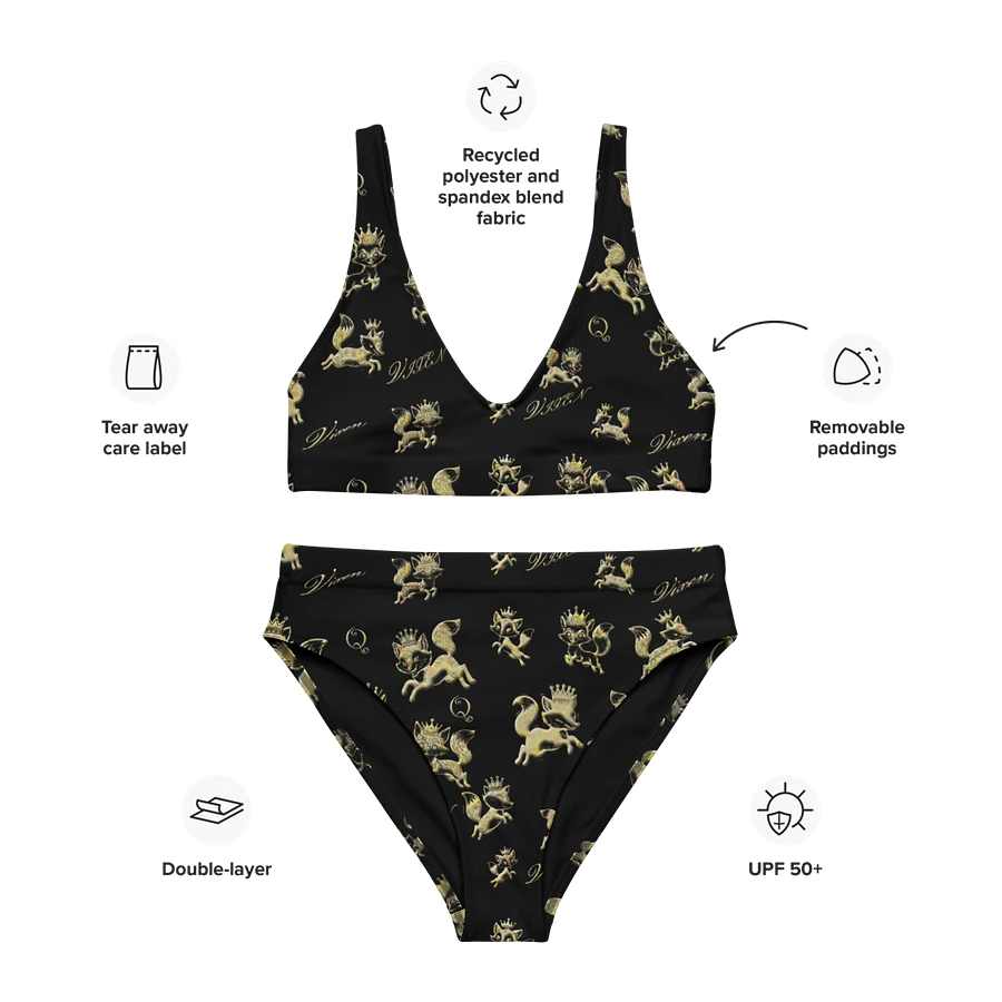 Vixen Queen Golden Vixen High Wasted black Bikini product image (13)